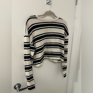 Zara striped knit summer sweater (small)